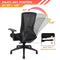 Big and Tall Office Chair for Heavy People 400lb, Ergonomic Desk Chair Mesh Computer Chair with Lumbar Support, Adjustable Height and Armrests (Black)