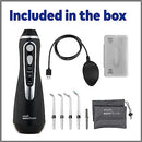 Waterpik Cordless Advanced Water Flosser For Teeth, Gums, Braces, Dental Care With Travel Bag and 4 Tips, ADA Accepted, Rechargeable, Portable, and Waterproof, Black WP-582
