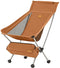 Naturehike Folding Moon Chair Ultralight Portable Outdoor Folding Outdoor Fishing Camping Chair Backrest Stool for Fishing, Picnic, Hiking (Yellow, M)