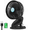 Clip On Fan 4.5-Inch, 2500mAh Battery Operated Cordless Portable Fan 3-Speeds, Super Quiet Strong Airflow Standing Desk Fan 9 Hours Running time for Home Outdoor Camping Tent Travel, Black