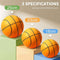 Silent Basketball, 2023 Silent Basketball Dribbling Indoor, The Handleshh Silent Basketball, Hushhandle Silent Foam Basketball, Indoor Training Foam Ball No Noise No Sound Basketball (18CM, Orange)