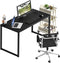 SHW Desk Home Office 40-Inch Computer Table, Black