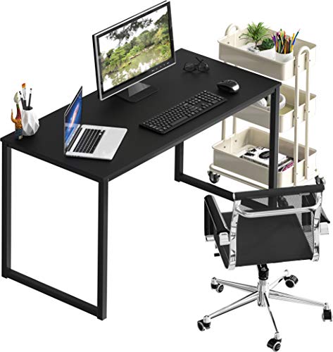 SHW Desk Home Office 40-Inch Computer Table, Black