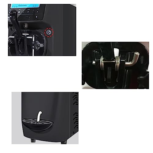 Ice Cream Maker Soft Ice Cream Machine Commercial Ice Cream Making Machine Summer Snack Shop Cafe Desktop Ice Cream Maker Countertop Serve Ice Cream Machine for Home, Party