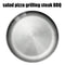 WANBY Stainless Steel Plates Metal Lightweight Steel Plate Unbreakable Dinner Dishes Plates Set Non-Toxin Dishwasher Safe BPA Free and Healthy (4 Pcs)