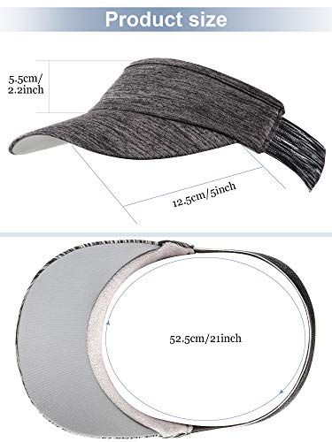 4 Pieces Visor Hat Sun Visor Cap Quick Dry Hat Sports Hat