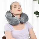 Inflatable Travel Neck Pillow, Koficat Portable Airline U-Shaped Pillow with Portable Packsack, Ergonomic Arc-Designed Support for The Head and Neck, for Airline/Train/Car Seat/Outdoor