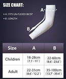 YISEVEN Adult's Sports Compression Arm Sleeves Basketball Shooting Shooter Sun UV Protection Cooling Sleeves Golf Football Accessories Baseball Running 3/4 Shirts Men & Women White (1 Pair)