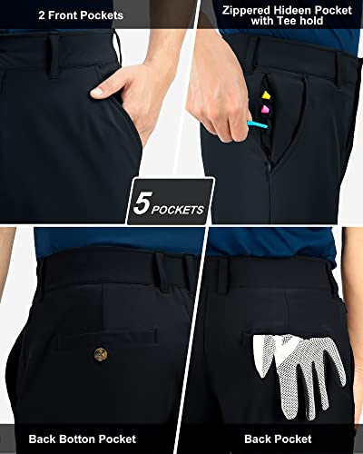 CRZ YOGA Men's Stretch Golf Pants - 33'' Slim Fit Stretch
