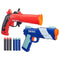 Nerf Fortnite Dual Pack Includes 2 Fortnite Blasters, Flint-Knock Dart Blaster, LP Dart Blaster, and 6 Nerf Elite Foam Darts