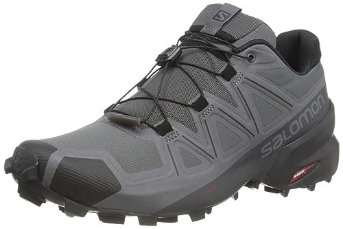 Salomon Men's Speedcross 5 Trail Running Shoes, Magnet/Black/Phantom, 9.5 US