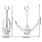 Grappling Hook Heavy Duty Stainless Steel Rock Climbing Hook Folding 3 Claw Hook Multifunctional Outdoor Survival Carabiner Hooks Tool for Camping Hiking Tree Rock Mountain Climbing