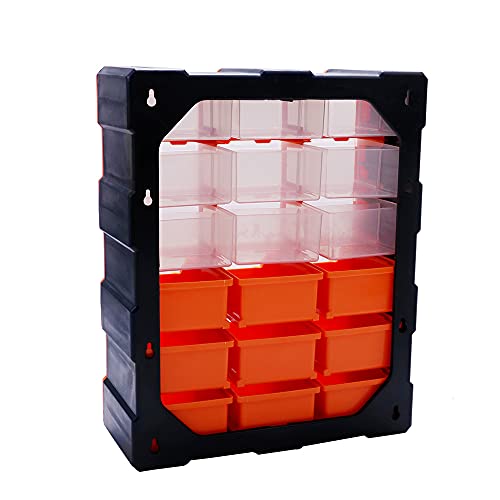 HORUSDY 18 Drawers Parts Storage Cabinet Tool Box Bin Chest Case Plastic Organizer Toolbox