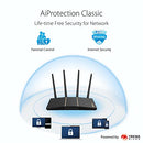 ASUS RT-AX57 (AX3000) Dual Band WiFi 6 Extendable Router, Subscription-free Network Security, Instant Guard, Advanced Parental Controls, Built-in VPN, AiMesh Compatible, Gaming & Streaming, Smart Home