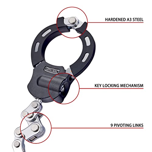 LEFELWEL Scooter Lock,Bike Chain Lock,Electric Scooter Locks Anti Theft for Electric Scooter Segway,Ninebot,Xiaomi, Razor and Bicycle Lock Cable Accessories, (LFW_LOCK)