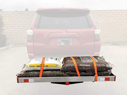 MaxxHaul 60" x 22" Aluminum Cargo Carrier Rack Basket for Luggage for SUV Truck Car Van - 500 lbs. Capacity