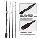 Goture Travel Spinning Rod 4 Sections Spinning Fishing Rods Lightweight Carbon Fiber Poles M Power MEADEA Fast Action 6.6ft 6