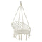 Gardeon Hammock Chair Outdoor Hanging Bed Cotton Portable Indoor 124CM Cream