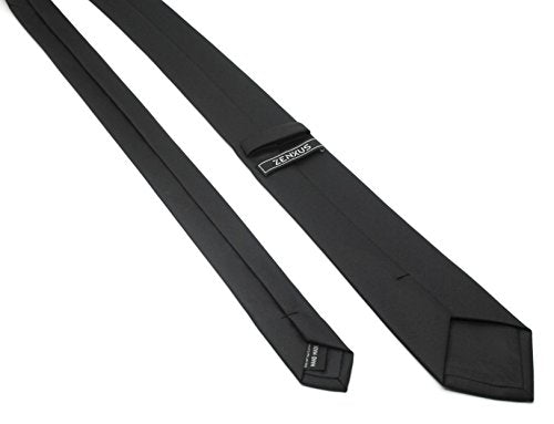 ZENXUS Extra Long Ties for Men Big and Tall, 63 or 70 inch Long Neckties 4-Pack, Black/Burgundy/Navy/Gray, XX-Large