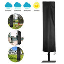 Patio Umbrella Cover Waterproof Parasol Covers with Zipper for Outdoor Umbrellas,Black 210D Oxford Fabric with UV Protection/Wind Protection/Dust Storage