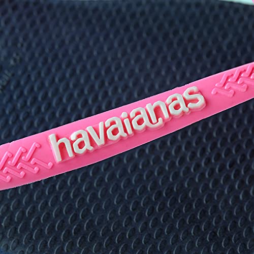 Havaianas Women's Slim Logo Flip Flops, Multicolor Pink 787, 10 US