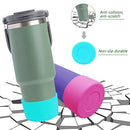 3 Pcs Silicone Protective Boot for Water Bottle, SENHAI Anti-Slip Water Bottle Bottom Sleeve Cover Accessories Compatible with MIRA, Hydro Flask, Simple Modern and Iron Flask Water Bottles