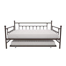 DHP Manila Queen Metal Full Size Trundle, Bronze Daybed