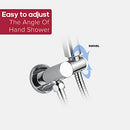 Decaura 3-Mode Handheld Shower Head with 150cm Shower Hose Brass Wall Elbow Bracket Soft Spray Luxury Massage (Chrome)