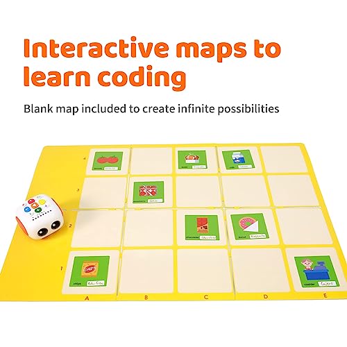 Matatalab Tale-Bot The Coding Robot Activity Set，Screen-Free Coding Robot for Kids, STEAM Educational Toys for Programming with Remote Control,Learning Robot for Kids,Ages3+