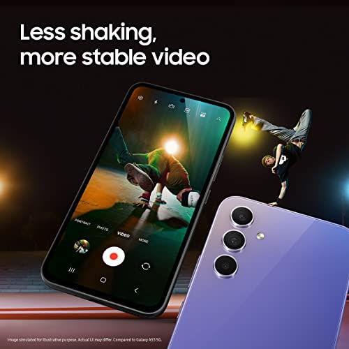 Samsung Galaxy A54 5G Single SIM Smartphone, Awesome Graphite, 6GB RAM, 128GB Storage