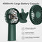 JISULIFE Handheld Fan, 4000mAh Small Portable Fan, Personal USB Rechargeable Pocket Fan [4-16H Working Time] Battery Operated Hand Fan with 3 Speeds for Outdoor/Travel, Summer for Men Women-Green