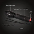 LED Torch High Lumens Flashlights Tactical Flashlight with Adjustable Focus a Water Resistant Torch for Outdoor Zoomable 5Modes Water Resistant, Handheld Light/LED Torch