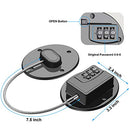 2 Pack Refrigerator Lock - Heavy Duty Combination Fridge Lock, Child/Baby Proofing Lock for Cabinets, Closets, Drawers, Window and More, Easy Install and Use (Black)