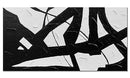 zoinart Large Black and White Wall Paintings 60x30 Inches Modern Abstract Texture Canvas Wall Art Minimalism Artwork