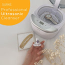 Beurer Professional Ultrasonic Cleanser with Digital Timer for Jewelry, Rings, Coins, White, 18.5 Fl Oz