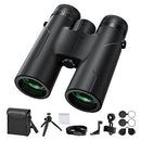 Yamdrok 12X42 HD Compact Binoculars with Harness Strap/Tripod/Phone Adapter for Photography, BAK4 Prism Binoculars with FMC Lenses, Clear and Bright View for Concert, Bird Watching, Hiking, Sports