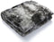 Faux Fur Throw Blanket ，Luxury Soft Plush Shaggy Fleece Blanket Warm Fluffy Blanket for Bed Couch Chair Fall Winter Spring Living Room (160x200cm) - Black