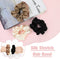 Big Real Silk Scrunchies,3Pcs Silk Satin Hair Ties Ropes Soft Elastic Hair Band Ponytail Holder Large Jumbo Hair Scrunchy,Silk Scrunchies Pure Silk Scrunchies,No Crease Silk Scrunchie Silk Hair Tie