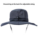 BASSDASH UPF 50+ Sun Fishing Hat Water Resistant with Detachable Neck Flap, Dark Grey, One size