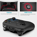 XASLA Wireless Gaming Controller, Dual-Vibration Joystick Gamepad Computer Game Controller for PC Windows 7/8/10/11, PS3, Switch- Black