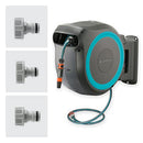 Gardena Roll-up 35 Retractable Hose Reel, Black / Turquoise, G18630-20