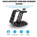 Phelinta 3 in 1 Wireless Charging Station for Samsung, Wireless Charger for Samsung S23 Ultra/S23/S22 Ultra/S22/S21/Z Flip 5, Charger Station for Galaxy Watch 6/5 Pro/5/4/3/Active 2, Galaxy Buds
