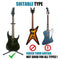 GLEAM Guitar Stand - Adjustable Fit Electric, Classical Guitars and Bass, Guitar Accessories, Folding Guitar Stand
