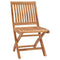 vidaXL Solid Teak Wood Garden Chairs, Set of 2, with Anthracite Cushions and Waterbase Finish