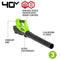 Greenworks 40V Cordless Axial Blower Skin