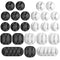 Wirever Cable Management Cable Clips - 24 Pack Cable Organizer Cable Holder for Cord Management - Adhesive Cord Organizer Cord Holder for Desk Cable Management - Black and White Wire Organizer Clips