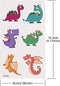 LEIAOLY Dinosaur Temporary Tattoos for Kids Boys Girls,Fake Dinosaur Tattoo Face Body Stickers, 150+ Pcs(20 Sheets) Waterproof Tattoo Stickers for Dinosaur Theme Birthday Party Favors