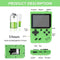 PTEROMYS Retro Handheld Game Console with 500 Classical FC Games-2.8 Inches Screen Portable Video Game Consoles (Game-Green)