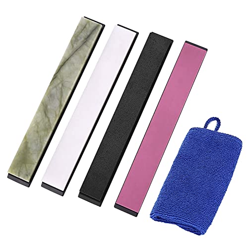 IMAGE Knife Sharpening Stone 3000/6000/8000/10000 for Sharpener, Whetstone Sharpening Kit Professional Sharpening Plate Grindstone, Great for Scissors, Chisels and Carving Tools