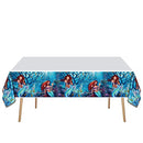 2023 Little Mermaid Party Tableware, Mermaid 20 Plates 20 Napkins and Tablecloths 42*71inch,Black Mermaid Ariel Party Decoration Supplies
